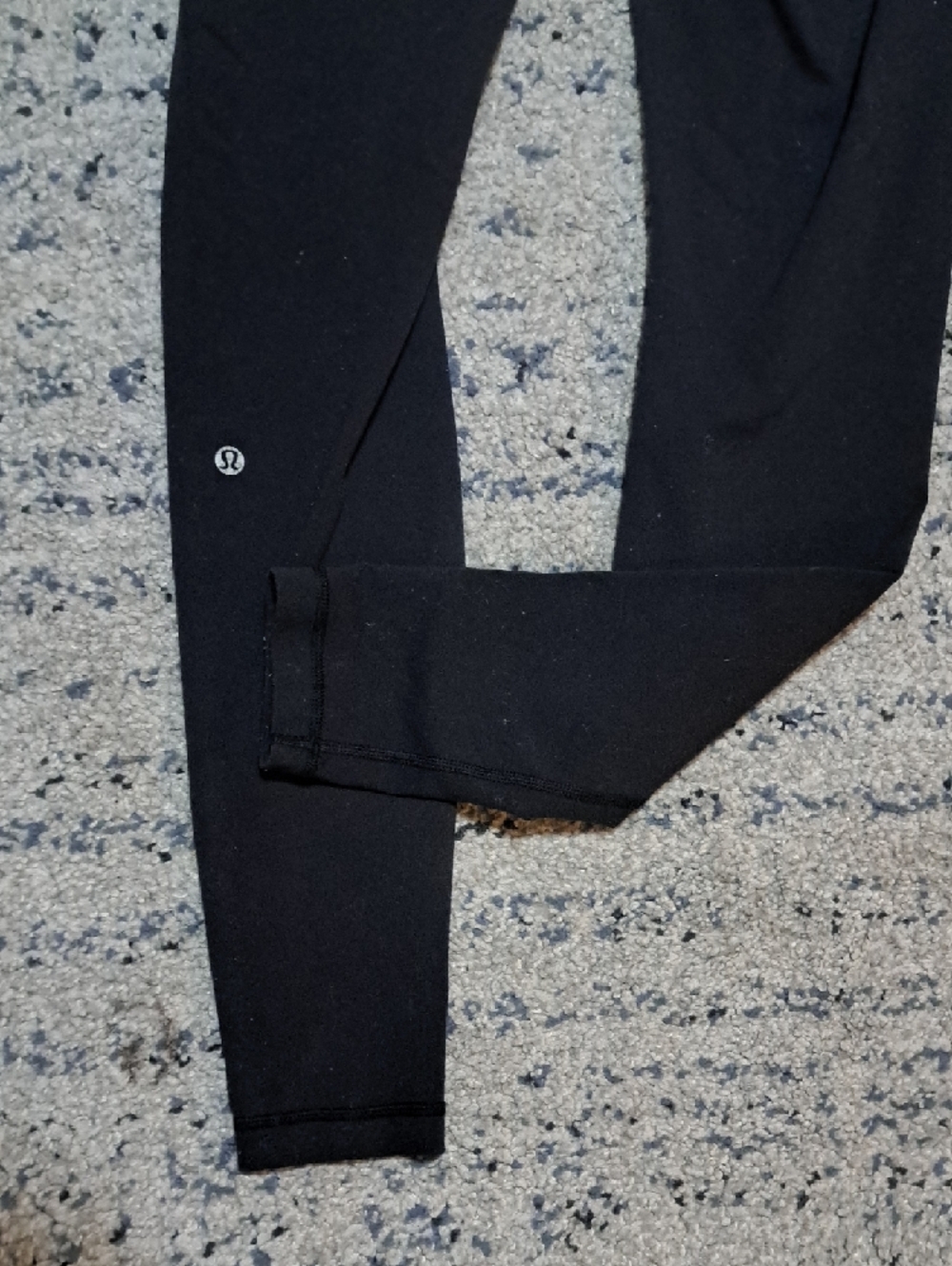 lululemon athletica Black Leggings with Deep Plum Waistband - Picture 5 of 7